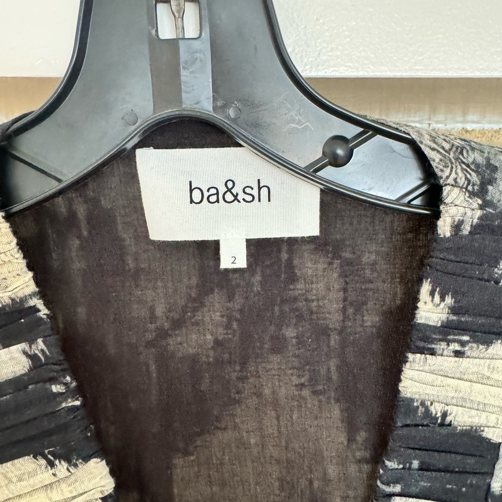 ba&sh Black and Cream Maxi Dress - Picture 6 of 12